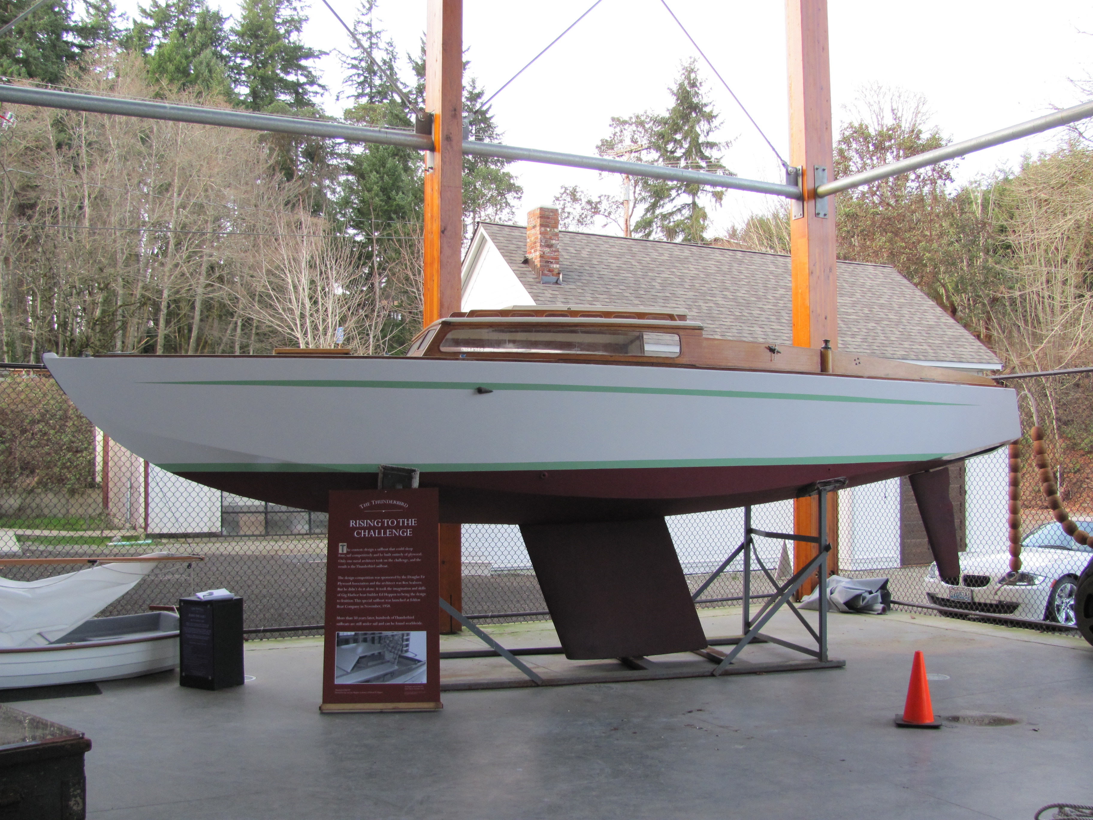 View of: Thunderbird Hull #1, designed by Ben Seaborn and built by Ed ...